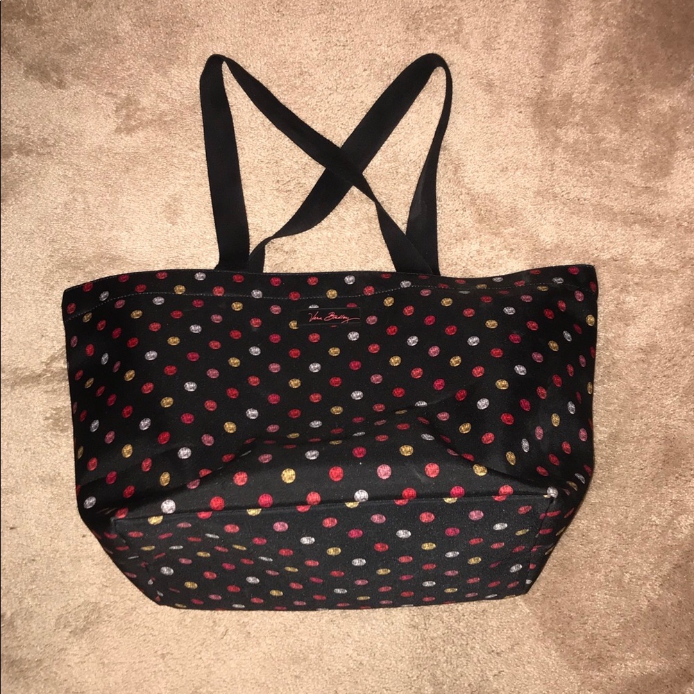 Vera Bradley Family Drawstring Tote/Havana Dots